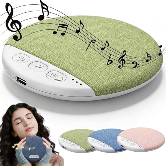 Pillow Speaker for Sleeping | Ultra-Thin Bluetooth Pillow Speaker with White Noise Timer, Flat Design with Stereo Bass