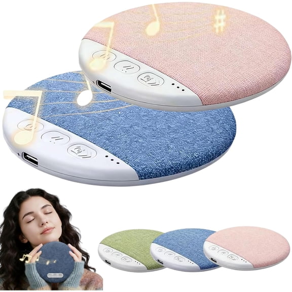 Pillow Speaker for Sleeping | Ultra-Thin Bluetooth Pillow Speaker with White Noise Timer, Flat Design with Stereo Bass