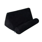 Pillow Tablet Stand for Ipad Plush Microfiber Mini Tablet Stand Mult-Angle Tablet Sofa Reading Stand Self Standing,with Phone Holder Lap Stand Mobile Phone Holder Black
