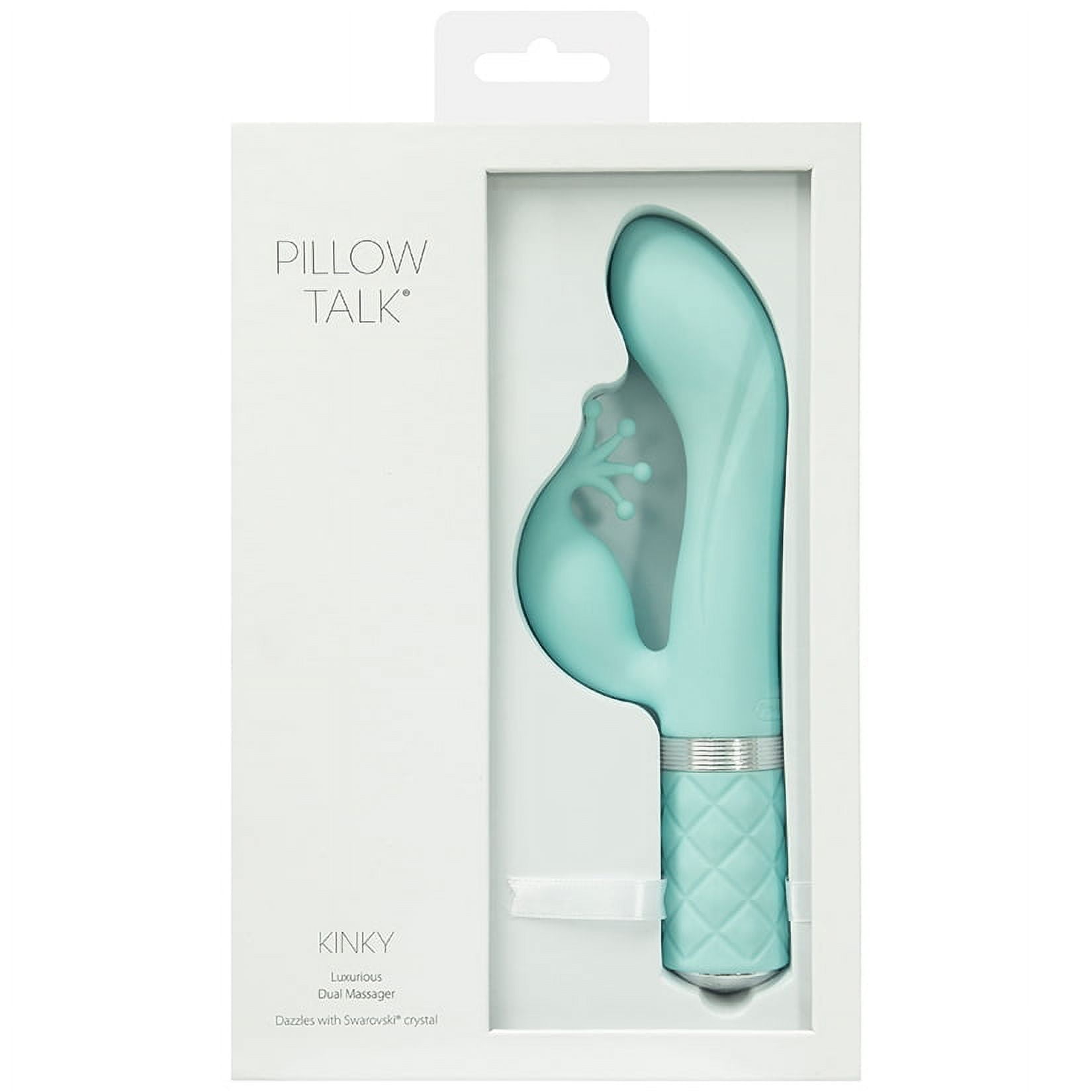 Pillow Talk Kinky Rabbit Vibrator with Swarovski Crystal, Pink