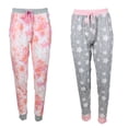 thumbnail image 1 of Pillow Talk Women's Jogger Pajama Pants Set with Pockets-Tie Dye and Stars- Small, 1 of 7