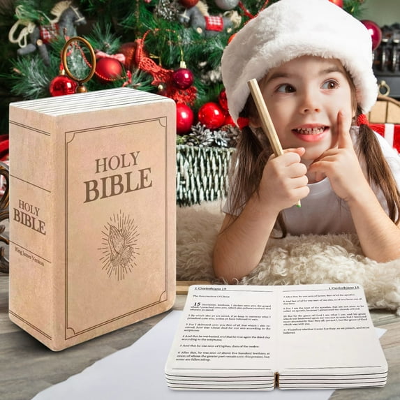Pillow Throw Bible That Opens Holy Bible Shape Bible Verse Openable Bible Gifts For Women 50% 0ff Clearance!