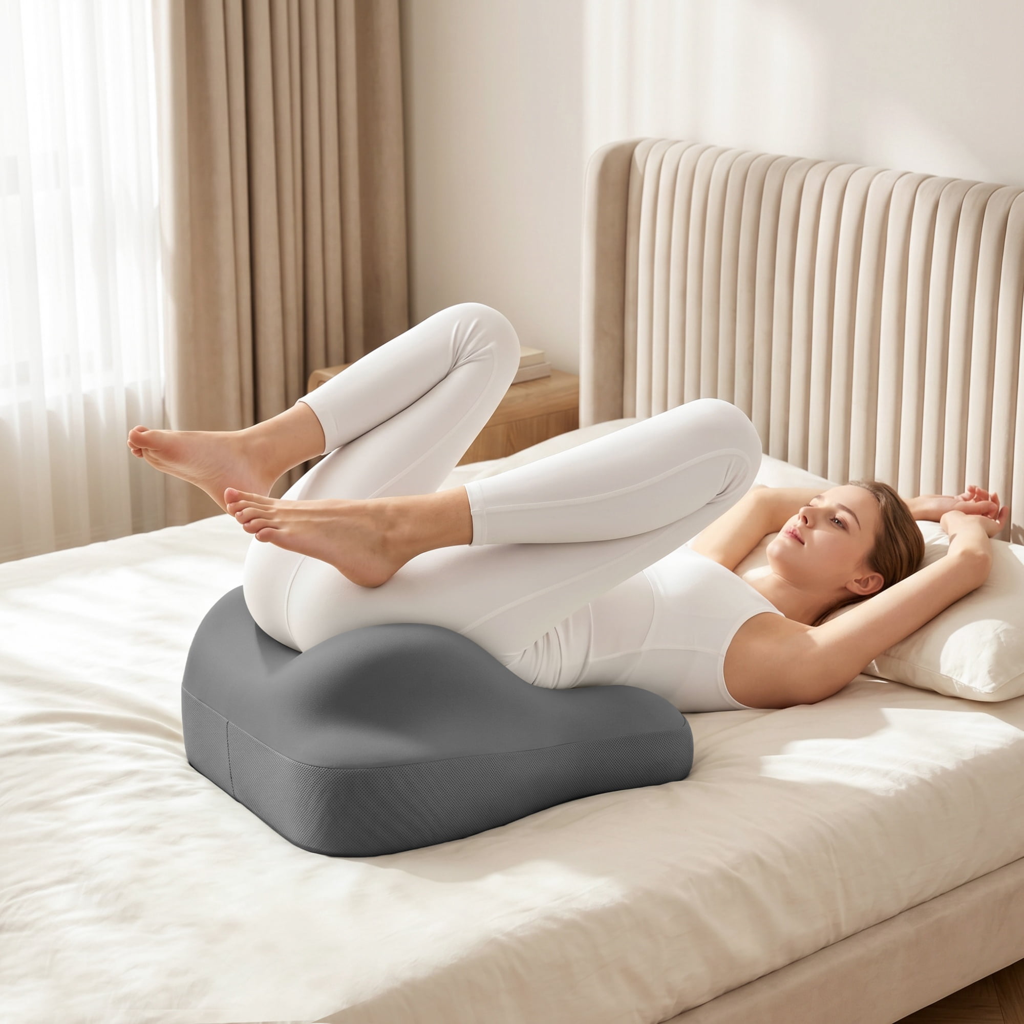 Pillow Toys, Memory Foam Support Pillow, Contoured Lounger Cushion for Back & Lumbar Support, Multi-Functional Comfort Pillow