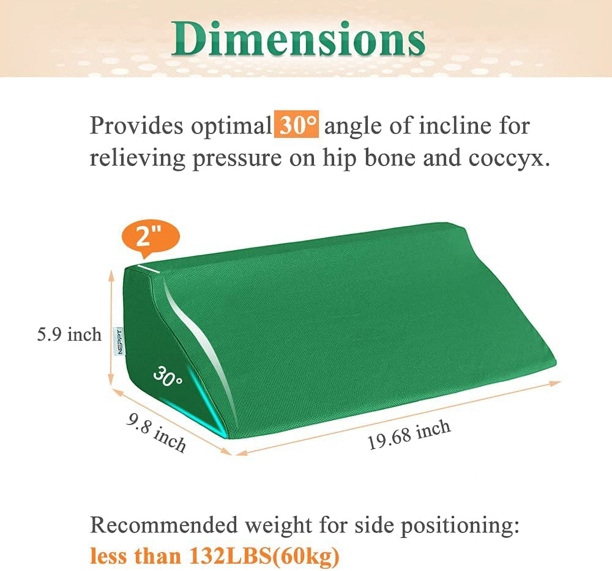 Pillow Wedge for Sleeping Foam Incline Pillow Bed Positioning Wedge for