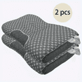 thumbnail image 1 of Pillow for Sleep Apnea, Deep Sleep Pillow, Sleep Apnea Pillow, Ergonomic Pillow for Neck and Shoulder, Pillow for Side, Back, Stomach Sleepers(2 PC), 1 of 5