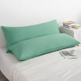 thumbnail image 1 of [Pillowcase]-2 Pack Ultra Soft Microfiber Body Pillowcases, Breathable and Easy Care Long Pillow Covers, 20" x 54", Sea Green, 1 of 5