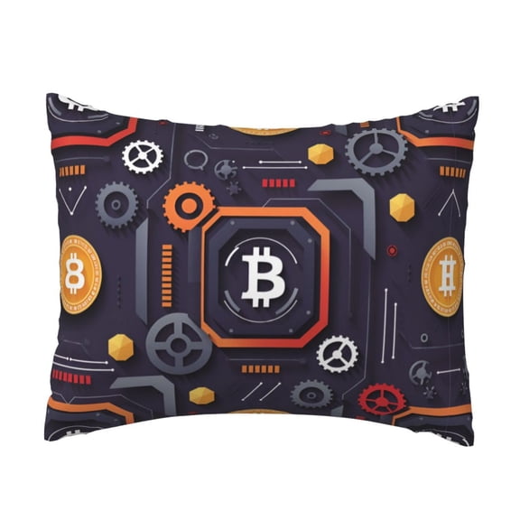 Pillowcase Bitcoin 20x26 Inches Throw Pillow Case Cushion Cover Bed Pillow Cover