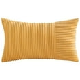 thumbnail image 1 of Pillowcase Clearance! Corduroy Pillowcovers Soft Striped Pillowcover Decorative Textured Pillowcovers for Spring Couch Cushion Living Room,Gold,11.81x19.68 Inch, 1 of 1