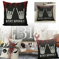 Pillowcase Eerie Pillow Cover With Scary Design For Bedsore Satin