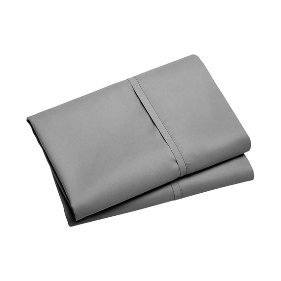 Pillowcase Envelope Solid Gray King Size 20.0X36.0 Inch 1 Piece Pillow Cover For Bedroom