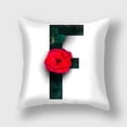 thumbnail image 1 of Pillowcase Letter Printing Square Cushion Sofa Chair Car Home Decor Cover Flower 26 Pillowcases, 1 of 5