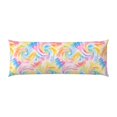 thumbnail image 1 of Pillowcase Long Strip 20x54in Does Not Contain Pillow Core Durable Invisible Zipper Close Easy To Install And Remove Lightgrey Tie-Dye Background Vibrant Colors And Swirling (4), 1 of 8