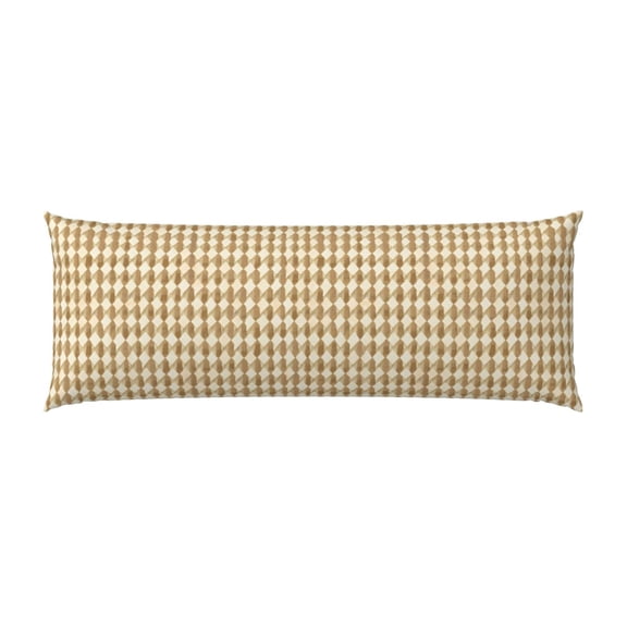 Pillowcase Long Strip 20x54in Does Not Contain Pillow Core Durable Invisible Zipper Close Easy To Install And Remove Tan Houndstooth Vintage Texture Hand-Drawn Sketch_1