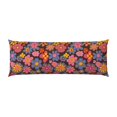 thumbnail image 1 of Pillowcase Long Strip 20x54in Does Not Contain Pillow Core Durable Invisible Zipper Close Easy To Install And Remove Retro Groovy Flowers Pattern (7), 1 of 8