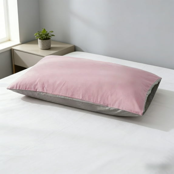 Pillowcase, Non-Slip, Moisture-Wicking, Wrinkle-Resistant, Single Pack, Pink