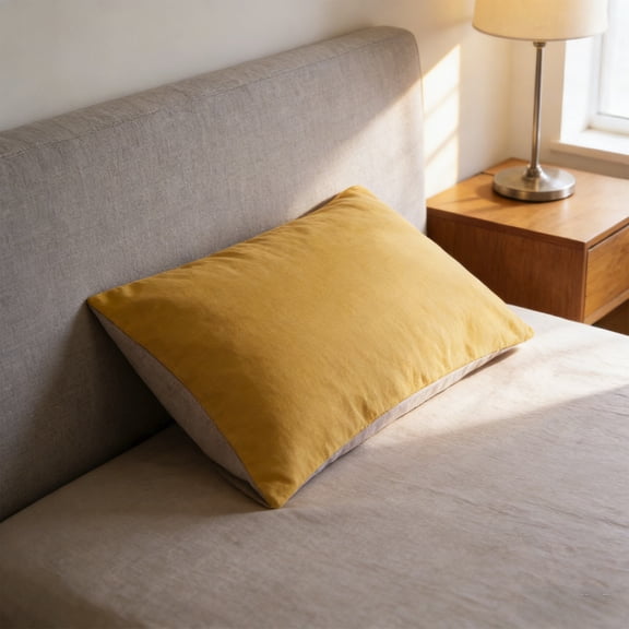 Pillowcase, Non-Slip, Moisture-Wicking, Wrinkle-Resistant, Single Pack, Yellow