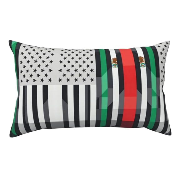 Pillowcase Rectangle Zippered Double Sided Printing 20x36 Inches Mexican Roots Decorative Throw Pillow Case Cushion Cover