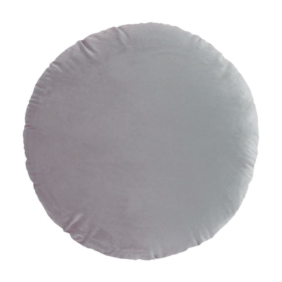 Pillowcase Round 17.72 Inch Soft Comfortable Zipper Closure Throw Fluffy Touch Floor Pillow Covers, Velvet Sham Circle Circular Warm Removable Slipcover Cushion for Home Decoration Couch Bed Sofa