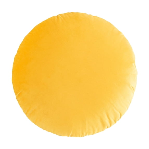 Pillowcase Round 17.72 Inch Soft Comfortable Zipper Closure Throw Fluffy Touch Floor Pillow Covers, Velvet Sham Circle Circular Warm Removable Slipcover Cushion for Home Decoration Couch Bed Sofa