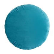 Pillowcase Round 17.72 Inch Soft Comfortable Zipper Closure Throw Fluffy Touch Floor Pillow Covers, Velvet Sham Circle Circular Warm Removable Slipcover Cushion for Home Decoration Couch Bed Sofa