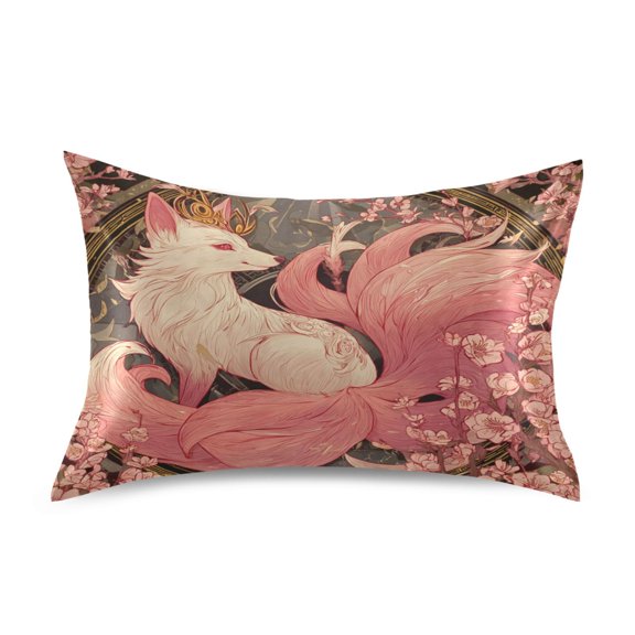Pillowcase Satin Pillowcase 26x20in Pillow Case Satin Pillow Case Soft and Smooth A Pink Fox