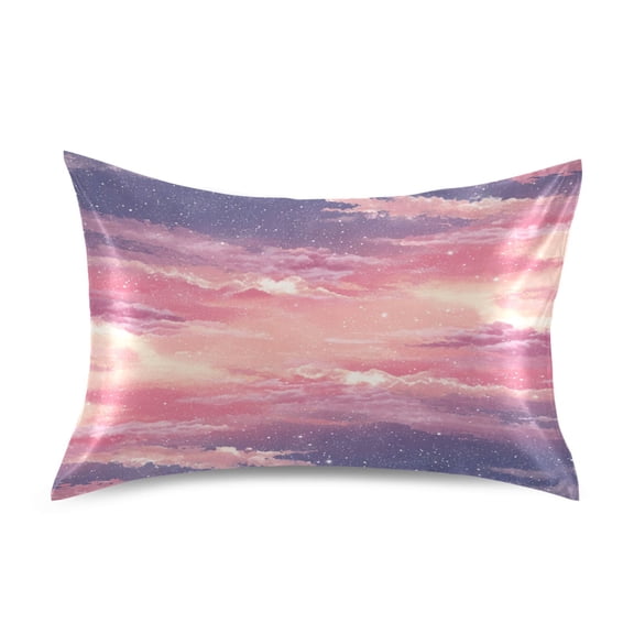 Pillowcase Satin Pillowcase 26x20in Pillow Case Satin Pillow Case Soft and Smooth Cartoon Beautiful Pink Sky