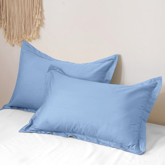 Pillowcase Set of 2 | Standard Size Solid Color Pillow Covers | 100% Polyester Soft & Breathable | Bedroom & Dorm Room for Home, College, or Guest Room