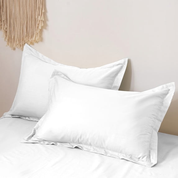 Pillowcase Set of 2 | Standard Size Solid Color Pillow Covers | 100% Polyester Soft & Breathable | Bedroom & Dorm Room for Home, College, or Guest Room