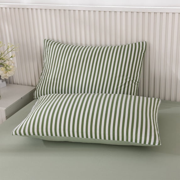 Pillowcase Set Soft Solid Color Pillow Cover, Breathable Cotton Feel Pillowcase with Envelope Closure, Wrinkle Resistant Washable Bed Pillow Case, 29.1x18.9 Inch