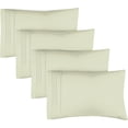 thumbnail image 1 of CGK Linens Extra Soft Pillowcases Set of 4 - Queen / Standard Size Hotel Luxury Breathable & Cozy 4-Piece Pillow Covers, Light Sage Green, 1 of 7