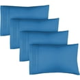 thumbnail image 1 of CGK Linens Extra Soft Pillowcases Set of 4 - Queen / Standard Size Hotel Luxury Breathable & Cozy 4-Piece Pillow Covers, Royal Blue, 1 of 6