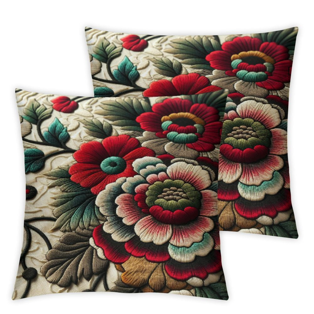 Pillowcase Square Home Decor ,Plant Floral Patterns,National Style ...