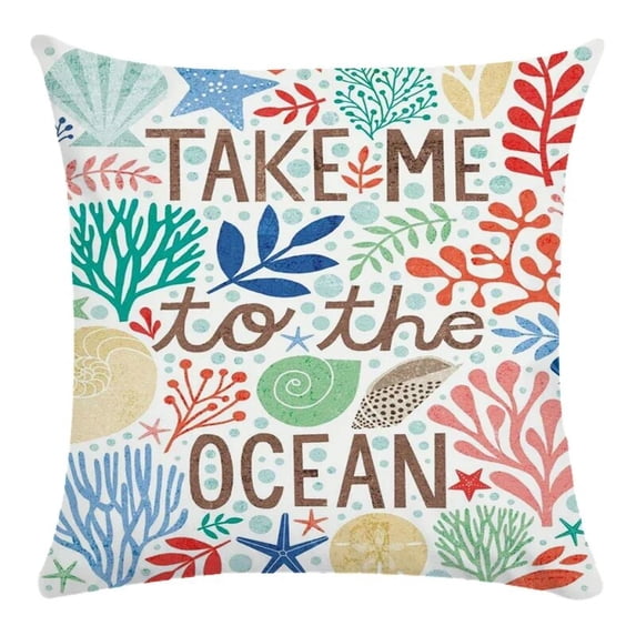 Pillowcase Tree Cotton Polyester Home Decor Coral Cushion Cover Sofa Car Chair