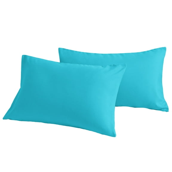 [Pillowcase]-Ultra Soft Brushed Microfiber Pillowcases Set, Cozy Machine Washable Bed Pillow Cases, California King Size, Blue, 2 Piece