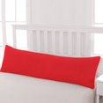 thumbnail image 1 of [Pillowcase]-Ultra Soft Microfiber Body Pillowcase, Cozy Machine Washable long Pillow Cover, Red, 1 Count, Pillow not included, 1 of 5