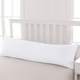 thumbnail image 1 of [Pillowcase]-Ultra Soft Microfiber Body Pillowcase, Cozy Machine Washable long Pillow Cover, White, 1 Count, Pillow not included, 1 of 5