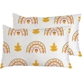 thumbnail image 1 of Pillowcases Autumn Rainbow Pillow Cases Set of 2 Pillow Cover Cushion Case Rectangle Pillowcase with Hidden Zipper 20x30 Inch Home Decor, 1 of 6