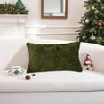 thumbnail image 1 of Pillowcases Christmas Snowflake Tree Decorative Lumbar Pillow Covers 12x20 Soft Plush Faux Fur Farmhouse Throw Cushion Cases For Xmas Winter Home Decorations Pillow Covers, 1 of 6