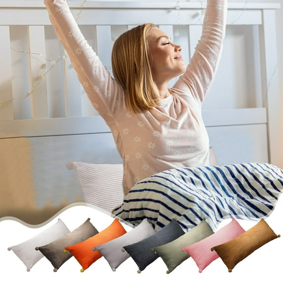 Pillowcases Cool Body Pillows For Adults Extra Long Pillows For Bed Shredded Foam Full Pillows Pillowcase + Pillow Core--Zipper Type Clearance Under 10$!