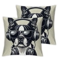 thumbnail image 1 of Pillowcases Funny Animal Painting Pillow Case Decorative Throw Pillow Cover for Home Sofa Office, 1 of 7