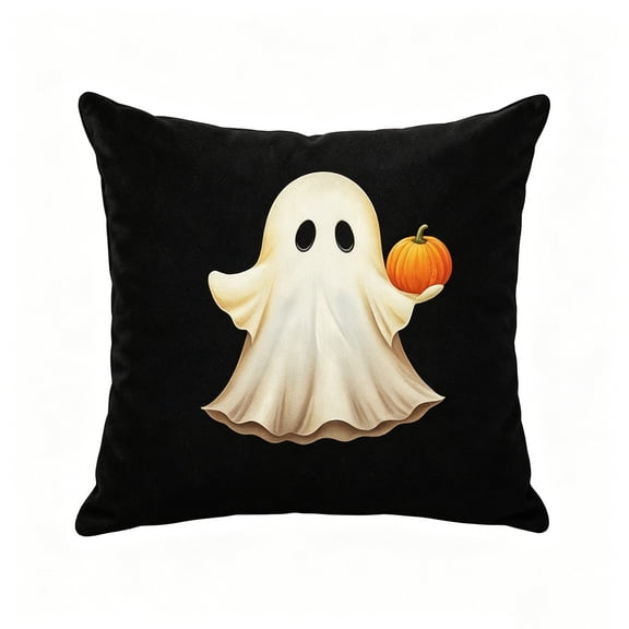 Pillowcases, Halloween Cushion Cover, Theme Decorative Pillow Cover, Fabric Throw Pillowcase for Home Indoor Sofa, Bedroom, Halloween Party Scene & Holiday Couch Decoration
