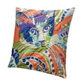 thumbnail image 1 of Pillowcases Orange Blue Print Decorative Bed Pillow Covers with Envelope Closure Hotel Quality Soft Breathable Durable, 1 of 5
