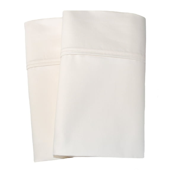 Pillowcases Set, Cotton Blend, King, Ivory
