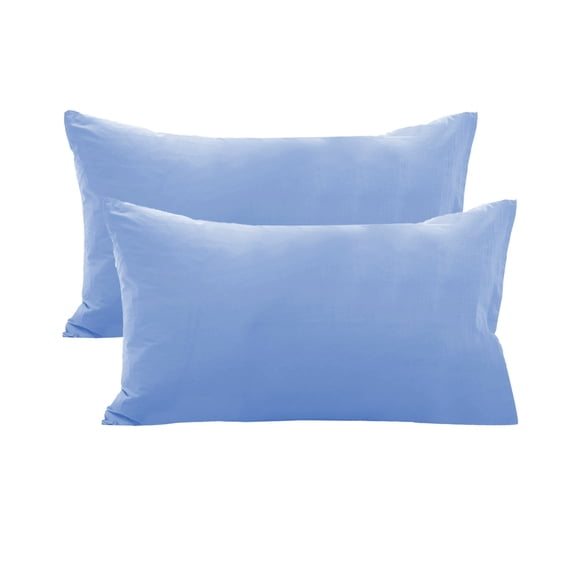 Pillowcases Set Of 2, Microfiber, Soft Breathable Pillow Covers, Non Slip, Small Travel Pillowcase 29X19In Blue