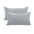 thumbnail image 1 of Pillowcases Set Of 2, Microfiber, Soft Breathable Pillow Covers, Non Slip, Small Travel Pillowcase 29X19In Gray, 1 of 6