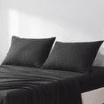 thumbnail image 1 of Pillowcases Set of 2, Black 100% Microfiber Pillowcase Standard Pillowcase with Envelope Closure(Standard, Black), 1 of 7