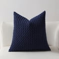 thumbnail image 1 of Pillowcases, Soft Breathable Standard Pillow Shams, Premium Weave Polyester Envelope Closure Pillowcase Covers Machine Washable, Navy, 1 of 6