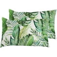 thumbnail image 1 of Pillowcases Tropical Palm Throw Pillow Cases Set of 2 Pillow Cover Cushion Case Rectangle Pillowcase 16 X 24 inch Home Decor, 1 of 6