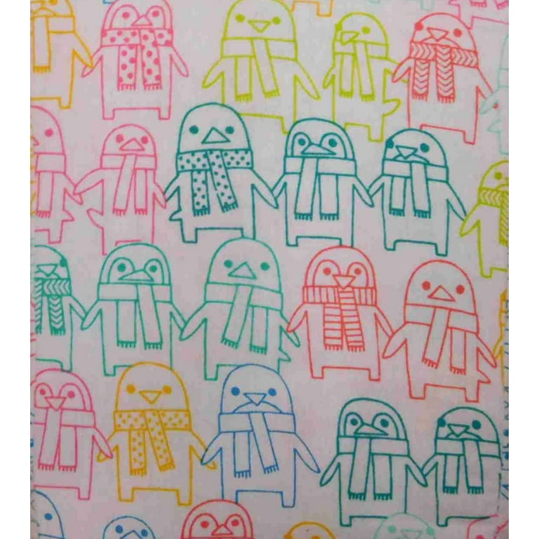 Pillowfort Flannel Sheet Set Colorful Penguin Full Bed Size Sheets Bedding