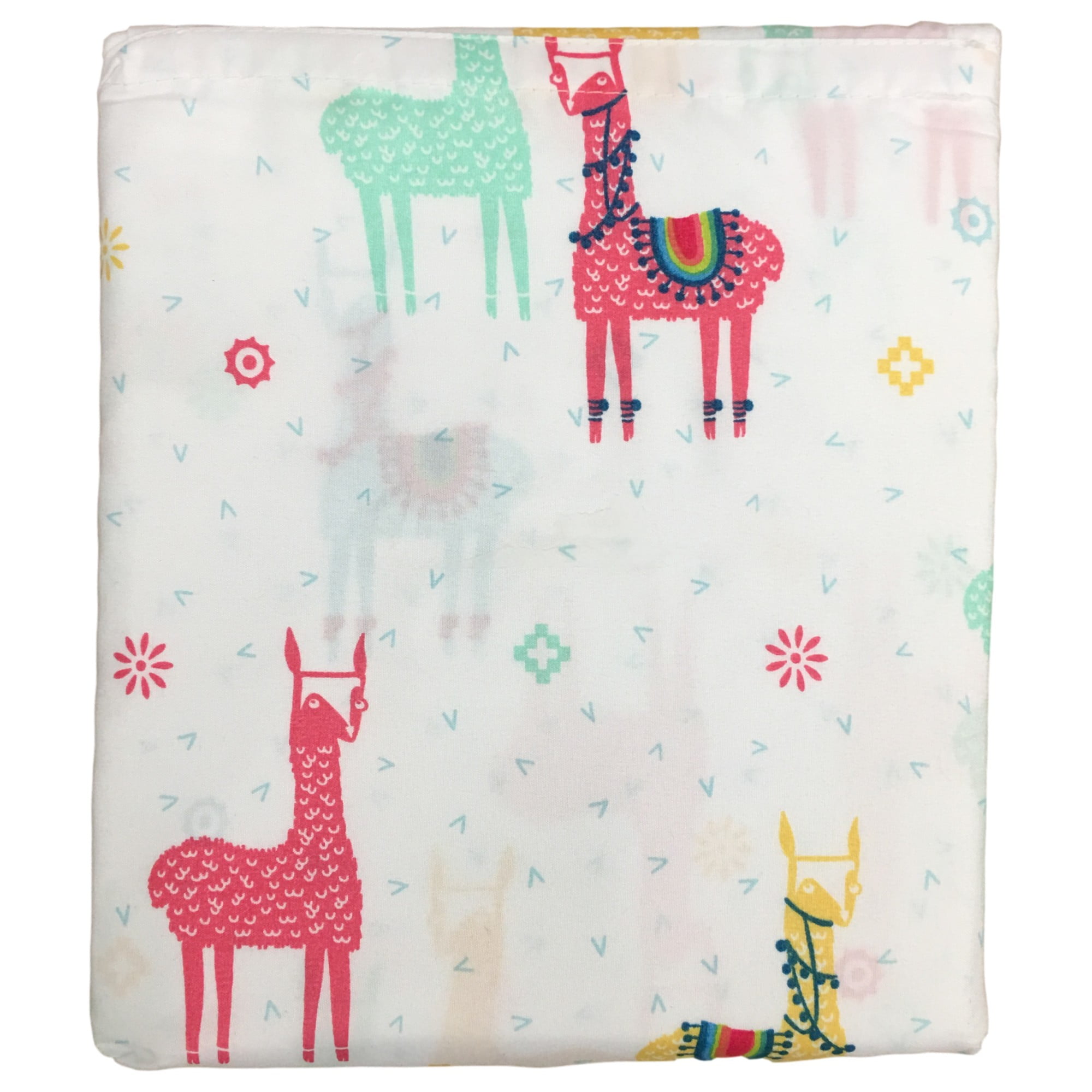 Pillowfort Sheet Set Colorful Llamas Full Bed Size Microfiber Sheets